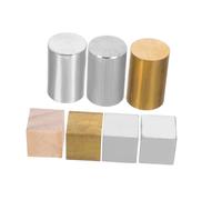 HOODANCOS 7pcs Scientific Density Blocks Set Copper Iron Aluminum Cubes Cylinders for Physics Experiments Stem Education Classroom Studies