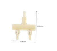 HOODANCOS 8pcs Aquarium Air Pump Splitter with Adjustable Air Flow Valve, 8mm to 4mm Plastic Oxygen Distributor for Fish Tank Airline Connector, Indoor Aquarium Oxygen Hose Fittings