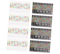 HOODANCOS 8pcs Guitar Fretboard Note Stickers PVC Material for Beginners Black and Transparent Decals Non-marking Labels for Acoustic and Electric Guitar Practice