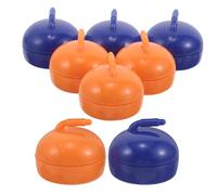 HOODANCOS 8pcs Mini Shuffleboard Accessories Replacement Pucks for Tabletop Curling Game, Plastic Material with Effortless Gliding, for Office Breaks and Family Entertainment