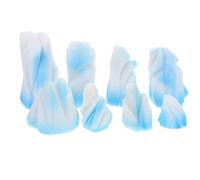 HOODANCOS 8Pcs Miniature Floeberg Model Iceberg Ornaments Resin Aquarium Decorations for Fish Tanks Micro Landscape Accessories