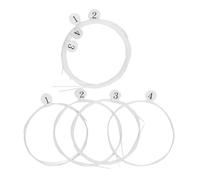 HOODANCOS 8pcs Nylon Ukulele Strings Set Clear Soprano Replacement Strings Easy Install Bright Sound Suitable for Various Ukulele Models Daily Use