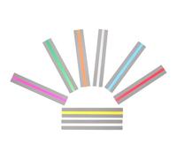 HOODANCOS 8pcs Reading Bookmark Strip Colored Overlays Pet Material Improves Retention Helps Save Time Assorted Color for Adults and Teens Reading Aid