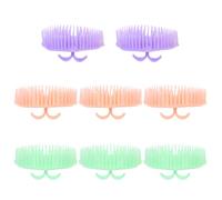 HOODANCOS 8Pcs Scalp Cleaning Massage Brush Set Hair Shampoo Brush Head Scrubber for Household Use Hair Washing and Scalp Care