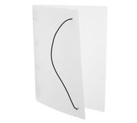HOODANCOS A4 4-Ring Plastic Presentation Binder with Hard Back Cover and Rounded Corners, Secure Document Folder Preventing Paper Warping and Bending, Portable Office and Classroom Sheet