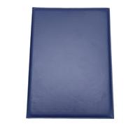 HOODANCOS A4 Leather Document Award Cover Certificate Folder Blank Cover Padded Protective Case for Diploma and Business Achievement in Office or Award Presentation Blue