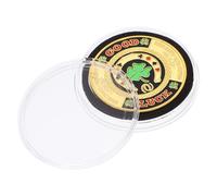 HOODANCOS Abs Copper Poker Card Guards with Luck Coin for Texas Hold Unique Texture Poker Card Protector Souvenir Gift for Table Games Enthusiasts