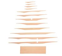 HOODANCOS Acoustic Guitar Brace Wood Pieces Structural Support Kit Spruce Material Beige Soundboard Internal Brace for DIY Guitar Assembly and Repair Enhancing Stability and Noise Reduction