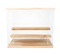 HOODANCOS Acrylic Display Case for Collectible Figures and Dolls with 3 Layers, Large Capacity Space, Display, and Smooth Bright Finish for Organizing Collections and Home Decor