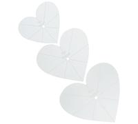 HOODANCOS Acrylic Patchwork Rulers 3Pcs Heart Shape 30Cm for DIY Sewing and Quilting Accessories Professional Templates