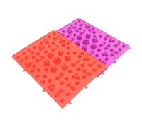 HOODANCOS Acupressure Foot Massage Mat Thickened Reflexology Training Pad Relief Spikes for Improved Circulation and Fatigue Relief Red Purple