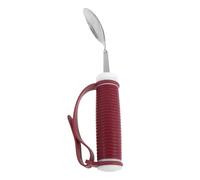 HOODANCOS Adaptive Spoon for Elderly with Anti-Shake Technology and Non-Slip Handle, Stainless Steel and Silicone Material, for Arthritis, Stroke Patients, and Mobility Issues in Care