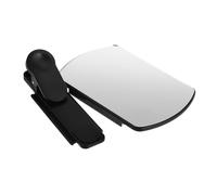 HOODANCOS Adjustable Angle Black Phone Clip with Reflective Selfie Mirror for Smartphone Camera Versatile Travel Photography Accessory for Creative Mirror Shots and Enhanced Image Capture