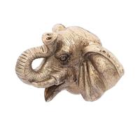 HOODANCOS Adjustable Flow Elephant Head Fountain Nozzle Weather-Resistant Garden Water Sprayer Outdoor Pool Water Fountain Sprayer with Feng Shui Decoration Wall-Mounted Sculpture for