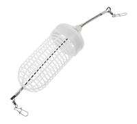 HOODANCOS Adjustable Luminous Fishing Bait Trap Cage Portable Plastic Floating Fish Basket for Sea and Boat Fishing Multi-use Crawfish Trap Holder Night Equipment