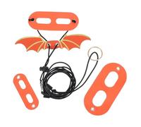 HOODANCOS Adjustable Reptile Harness and Leash for Lizards Small Pets Escape Design Versatile Outdoor Walking and Training Traction Rope Orange