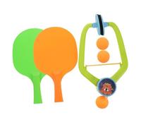 HOODANCOS Adjustable Table Tennis Trainer for Indoor Use Hanging Design for Home and School Includes Plastic Paddles and Balls Interactive Play Equipment to Enhance Skills and Coordination