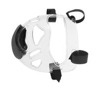 HOODANCOS Adjustable Transparent Taekwondo Face Mask for Adults PP Protective Helmet with Design for Karate Sparring and Martial Arts Training