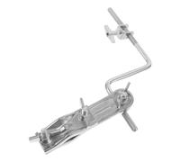 HOODANCOS Adjustable Z Arm Cowbell Clamp for Percussion Drums Space-saving Dual Rod Holder Compatible with Tambourines Jam Blocks and Cymbal Stands Quick Release Mount for Versatile Drum Kit