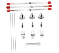 HOODANCOS Airbrush Nozzle and Needle Replacement Stainless Steel Repair Parts for Painting Airbrush Machines Kit Compatible with Standard