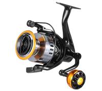 HOODANCOS All-Metal Open Face Spinning Fishing Reel HE-7000 with Metal Handle, Lightweight Saltwater and Freshwater Casting Reel for Sea Fishing Gear and Equipment