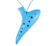 HOODANCOS Alto Plastic Ocarina for Beginners Unbreakable Chinese Flute Instrument Student-friendly Design in Sky Blue for Learning and Music Practice Random Color