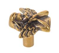 HOODANCOS Angel Shaped Brass Cabinet Pull Handles, Metal Drawer Pulls for Kitchen and Wardrobe, Antique Finish Metal Handles for Closet Doors and Dresser Drawers