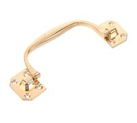 HOODANCOS Antique Copper Cabinet Handle with Streamlined Shape and Matte Look, Golden Wardrobe and Closet Pull Handle that Resists Deformation and Prevents Loosening, Minimalist Design