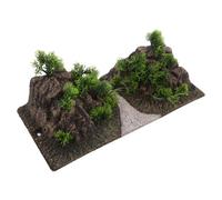 HOODANCOS Aquarium Mountain View Rockery Decoration Artificial Rock Cave Landscape Ornament for Small Fish Shrimp Hiding Shelter Enhancing Natural Fish Tank Scenery