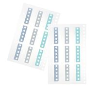 HOODANCOS Assorted Colour Sticky Index Tabs with Writable Design, 18pcs on 2 Sheets, Sturdy Pp and Paper Material for School Page Markers and Reading Notes Annotation
