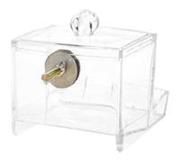 HOODANCOS Automatic Chicken Feeder with Capacity and Anti-toppling Design Farmhouse Feeder for Rutin Chickens Parrots Pigeons Acrylic Food Trough for Clean Sanitary Pet Breeding Use