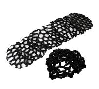 HOODANCOS Ballet Elastic Hairnet Bun Nets 8Pcs Breathable Crochet Mesh Covers for Dance Recital and Ballet Training for Boys and and Women