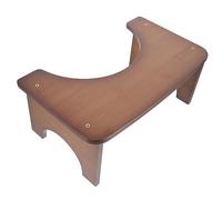 HOODANCOS Bamboo Toilet Stool for Adults Non Slip Durable Poop Foot Stool Small Bench for Comfortable Squatting and Home Decor
