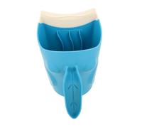 HOODANCOS Bath Rinse Cup Shampoo Rinser Rinse Cups for Shampoo Bathroom Wash Jug Blue