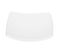 HOODANCOS Bathroom Soap Dish Large Oval White ABS Soap Tray with Curved Design for Shower and Sink