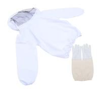 HOODANCOS Beekeeping Suit with Protective Mesh Hat and Thick Stingproof Gloves Wear-resistant Apiculture Work Clothes for Men and Women Neck and Shoulder Protection
