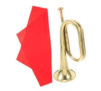 HOODANCOS Beginners Bugle Alloy Horn Trumpet Wind Instrument for Practice Bugle Call Trumpet for Outdoor Activities