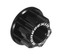 HOODANCOS Bike Nut M10 Black Flanged Axle Nut for Front and Rear Wheel Hub, Bicycle Fixed Gear Replacement Screw, Cycling Spare Part for Folding and Climbing Bikes