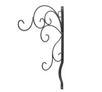 HOODANCOS Black Hanging Basket Brackets Outdoor Hooks Heavy-Duty Strong Iron Wall Flowerpot Hanging Bracket Hook Easy Installation for Balcony Handrail and Lantern Wind Chimes