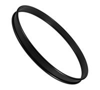 HOODANCOS Black Iron Bass Drum Hoop Clamp for Percussion Instruments, 16 Inch Metal Drum Hoop with Enhanced Sound Quality and Easy Installation, for Personal Practice and Recording Studios