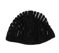 HOODANCOS Black Wig Net Cap Made of Thermoplastic Material with Good Air Permeability and Anti-slip Function Simple and Fashionable Braided Crochet Wig Cap for People