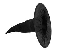 HOODANCOS Black Witch Hat for Halloween Adults Wide Brim Wire Frame Pointed Wizard Cosplay Cap for Women Party Costume Accessory Outdoor Decor and Holiday Gatherings