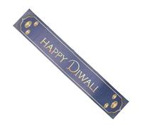 HOODANCOS Blue Cloth Table Runner with Festival Features for Dining Table Decoration and Scratch Prevention for Diwali Party and Home