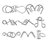 HOODANCOS Brain Teaser Puzzle Set 8Pcs Complete Puzzle for Elderly, Balance Practice and Mental Stimulation Activities for Seniors