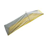 HOODANCOS Breathable Mesh Camping Tent with Zipper Door Outdoor Insect Protection Triangle Tent for Summer Camping and Fishing Easy Setup Moisture Resistant Cord