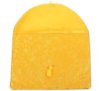 HOODANCOS Buddhist Scriptures Brocade Pouch with Yellow Dragon Embroidery, Small Cloth Storage Bag for Sundries and Jewelry Organizer, Suitable for Sacred Book Carrying and File Organization