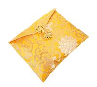 HOODANCOS Buddhist Scriptures Storage Pouch Chinese Style Cloth Bag with Cloud Pattern 24X20Cm Small Scripture Organizer for Temple Supply and Book Wrapping