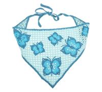 HOODANCOS Butterfly Crochet Head Scarf Floral Elastic Hair Scarf Headband Bohemian Cotton Delicate Design Excellent Decorative Effect Women Prom Wearing 51.09x10.41x0.20in