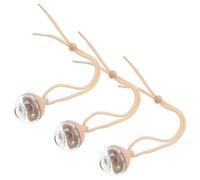 HOODANCOS Car Air Freshener Diffuser Bottles 3Pcs Glass Hanging Perfume Bottles Water Drop Design for Vehicle Interior Decoration and Essential Oil Use