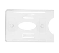 HOODANCOS Car Parking Bracket 5 Pcs Car Toll Pass Holder Parking Permit Holder White Plastic 3.54x2.36x0.39in Sturdy Grip Simple Installation for Driving Vehicles